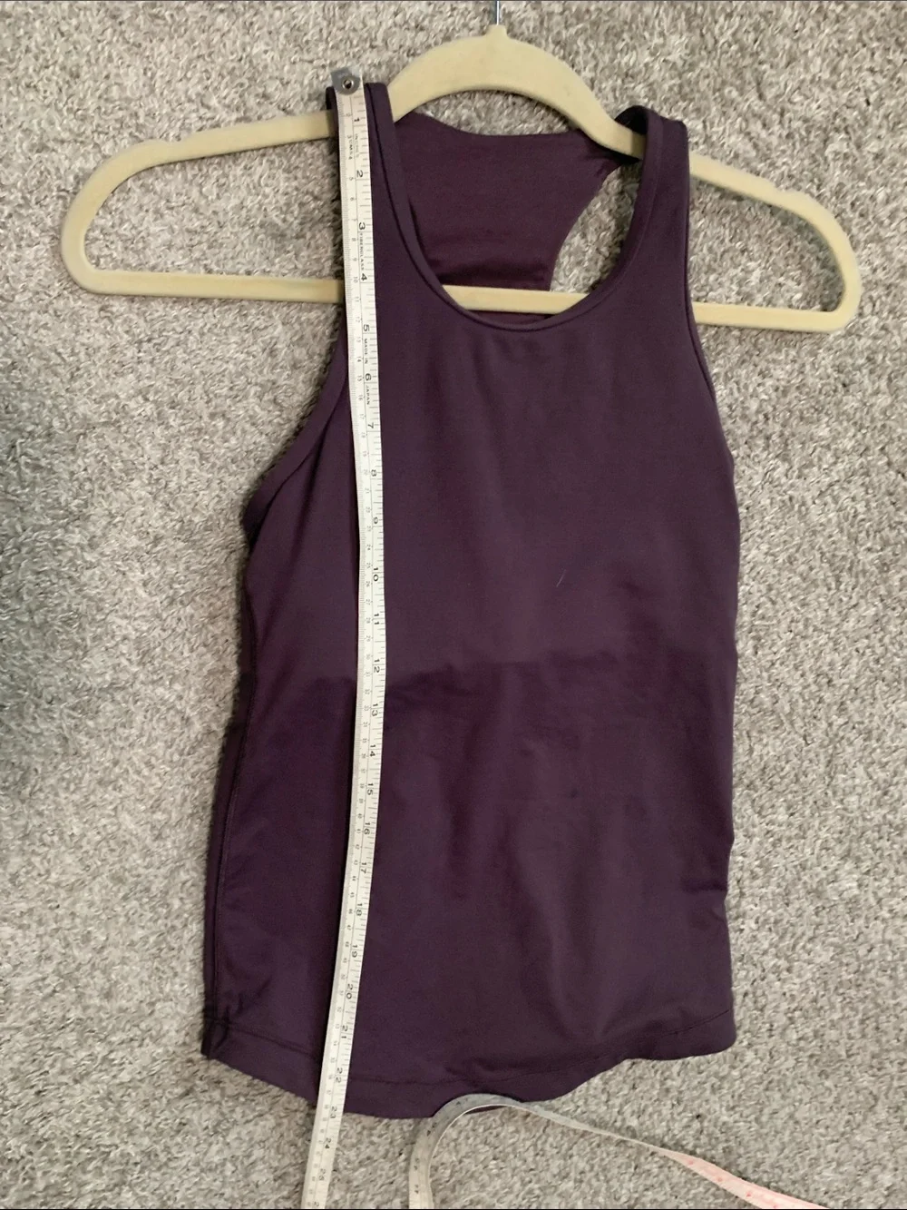 Lululemon Final Lap Dark Purple Racerback Tank Top